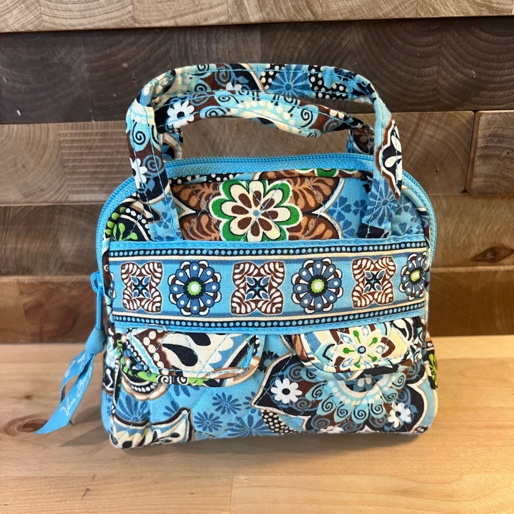 Vera Bradley micro mini (child-size) handbag in Bali Blue, NWOT